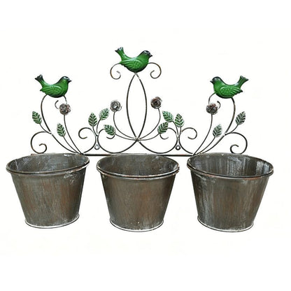 Triple Birds Wall Planter