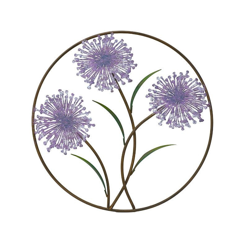 Lavender Burst Circle Wall Art