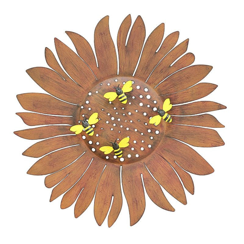 Bee Happy Sunflower Wall Art