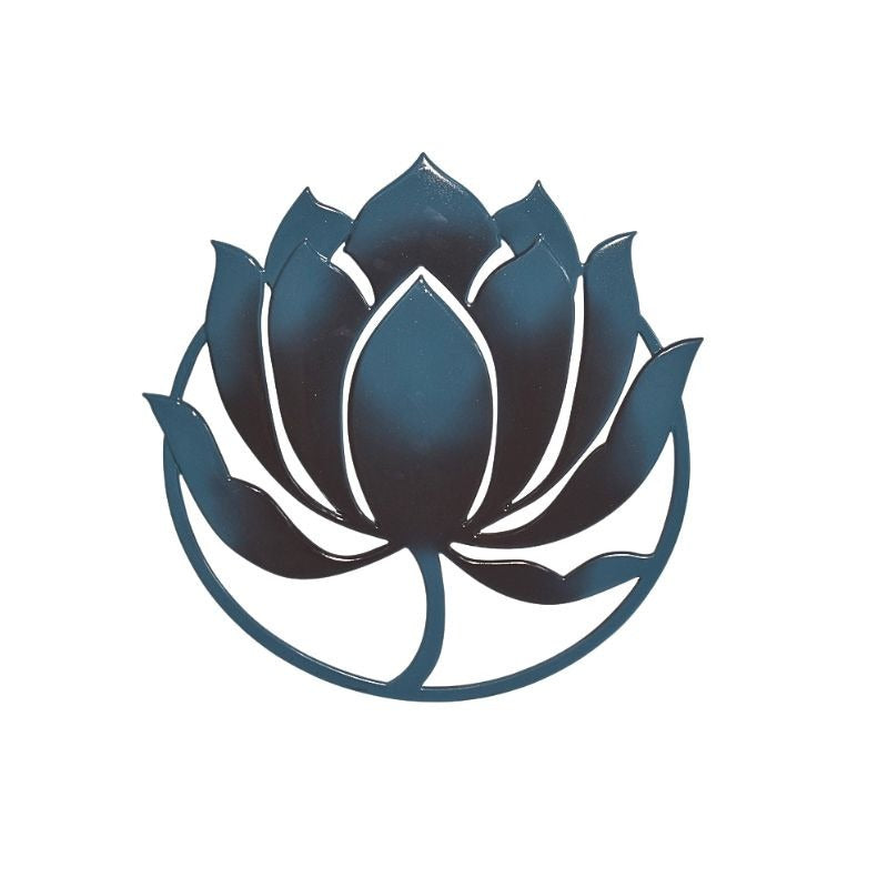 Patina Lotus Metal Wall Art