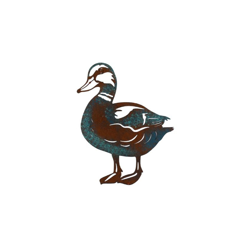 Patina Duck Metal Wall Art