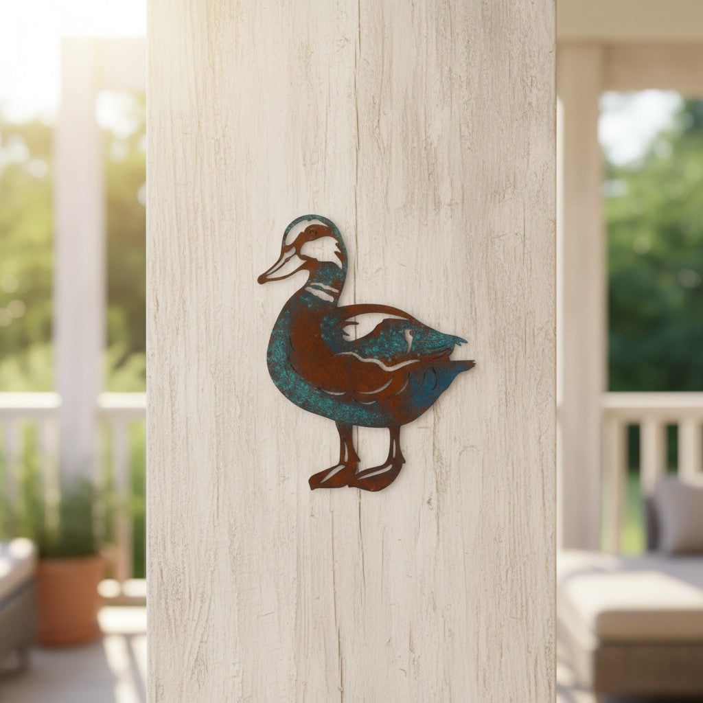 Patina Duck Metal Wall Art