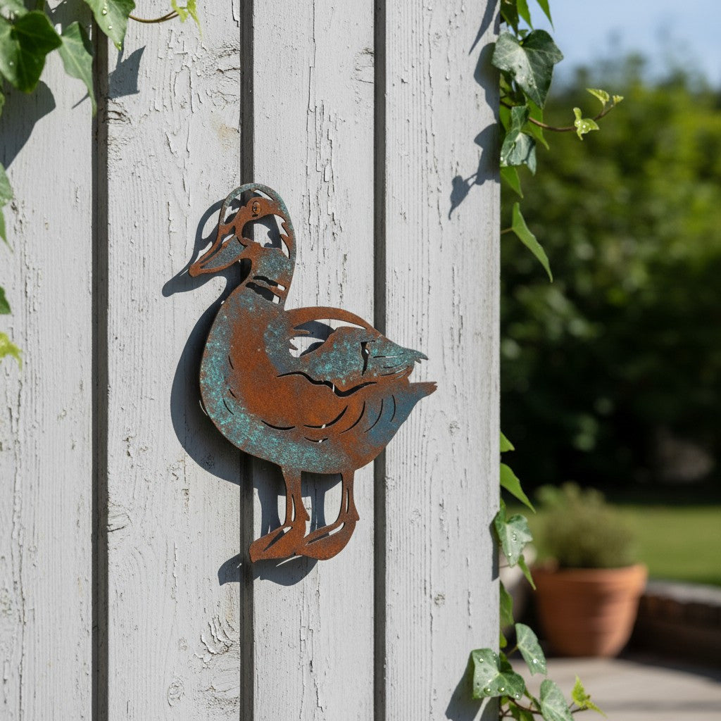 Patina Duck Metal Wall Art