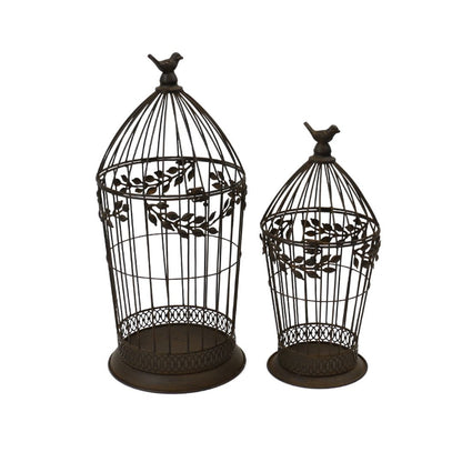Set of 2 Bird Cage Plant Holder