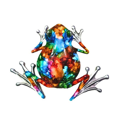 Rainbow Frog Garden Wall Art – Small