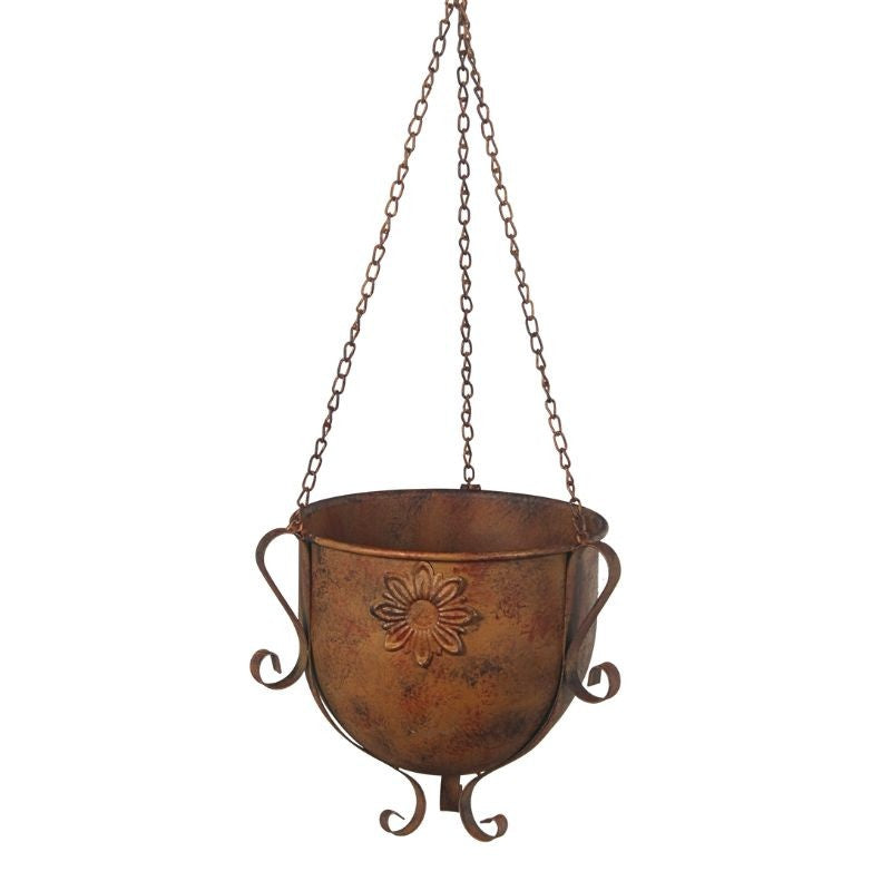 Vintage Metal Hanging Garden Planter