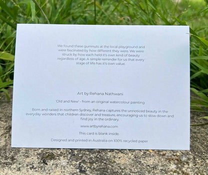 Old and New greeting card