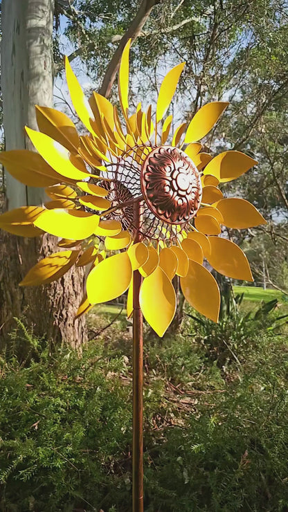 Sun Dancer Sunflower Windspinner
