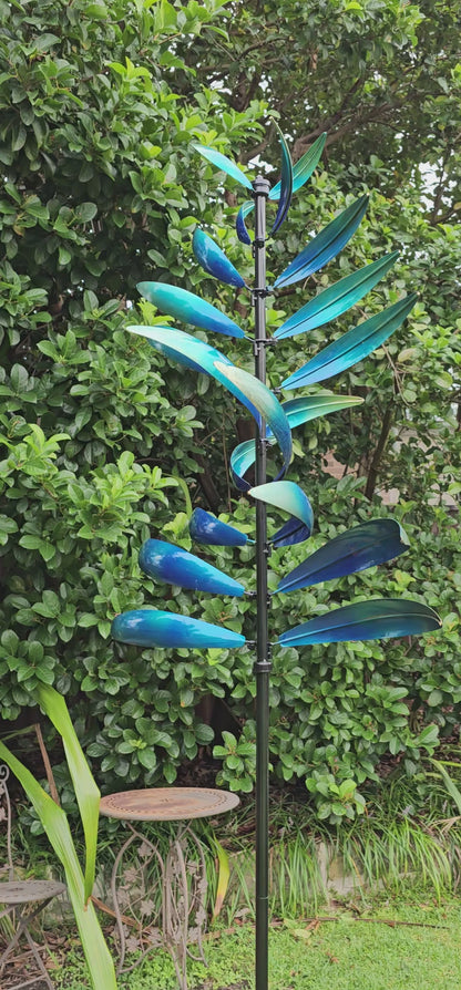 Blue Feather Windspinner