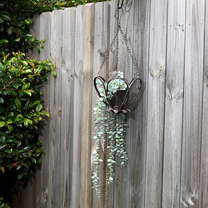 Rustic Metal Hanging Planter