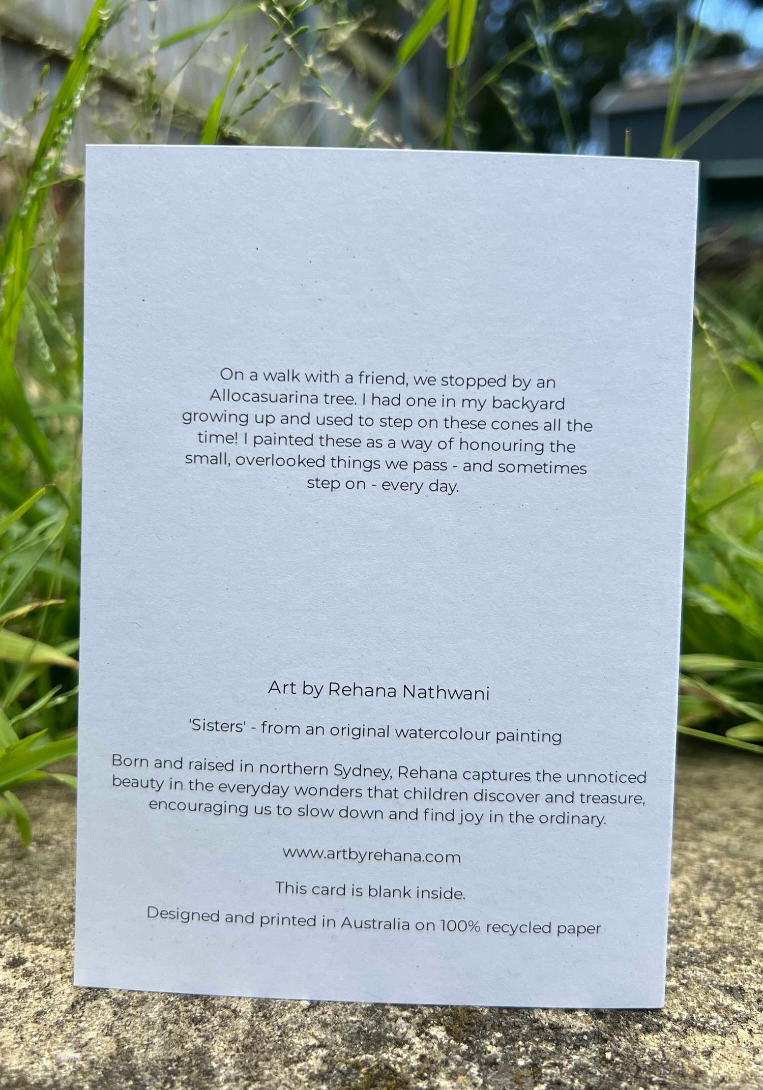 Sisters greeting card