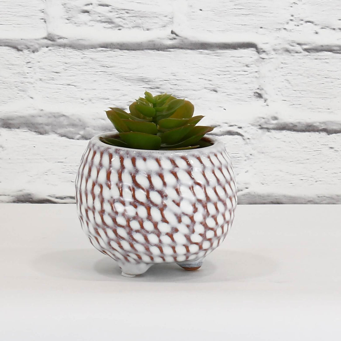 Woven Texture Fine Ceramic Pot